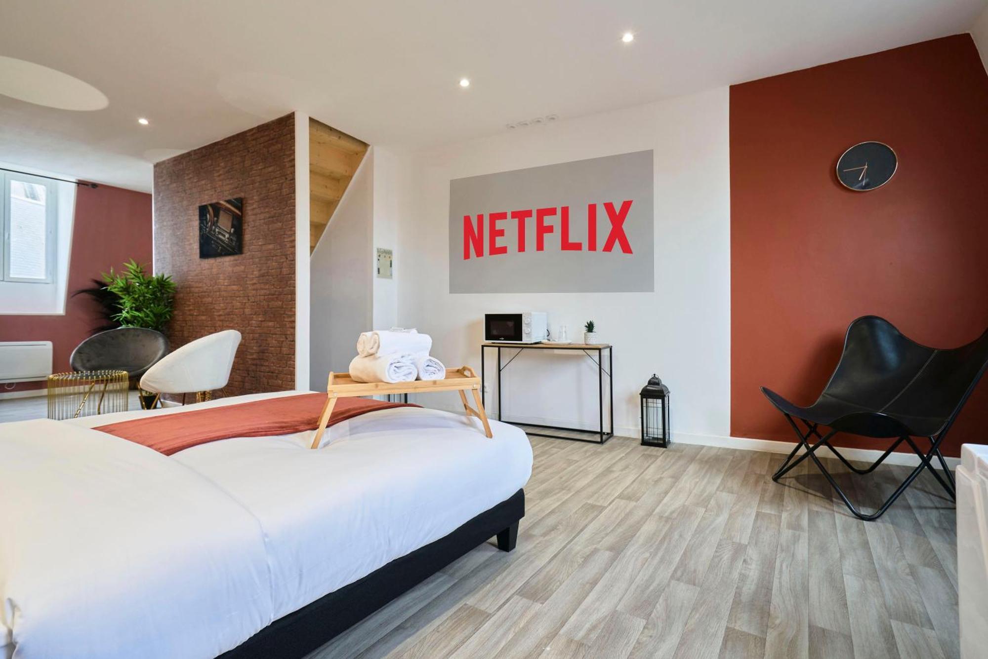 Ng Suitehome - Lille I Roubaix Centre I Grand Place - Balneo - Netflix - Wifi Екстер'єр фото